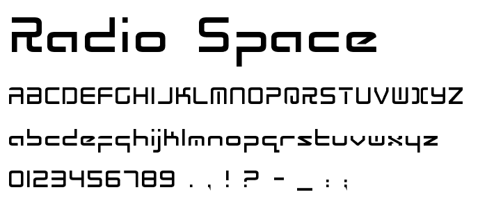 Radio Space font